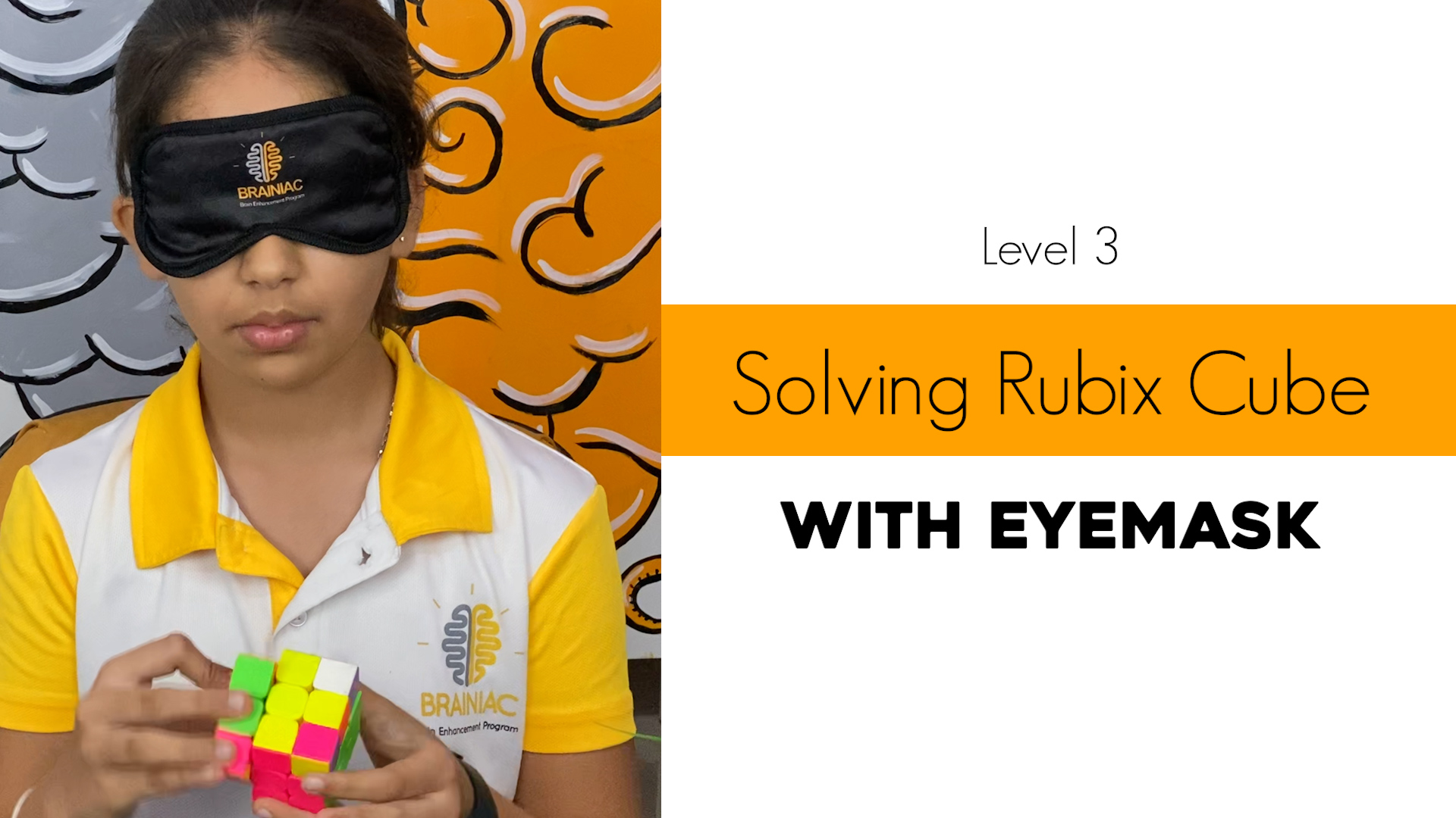 Aashna blindfolded rubik's cube