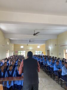 Student empowerment session with Rotatry club at Ralegaon by free radical learning